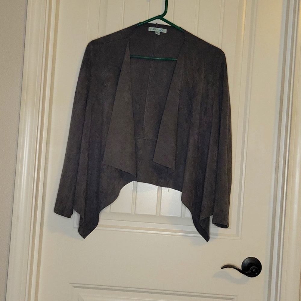She + Sky vegan suede blazer